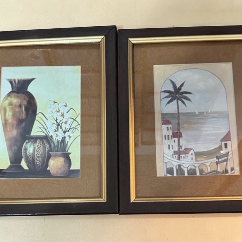 Framed Art Prints with Black and Gold Frames